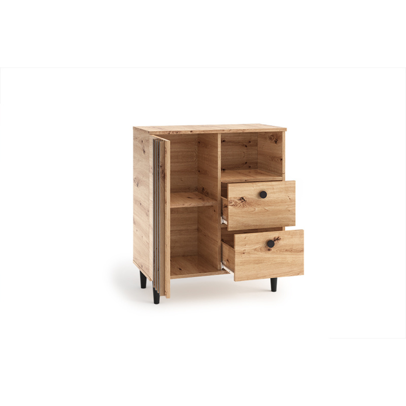 Nowoczesna Komoda 80 cm na Wysokich Nóżkach, STYL LOFT