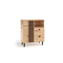 Nowoczesna Komoda 80 cm na Wysokich Nóżkach, STYL LOFT