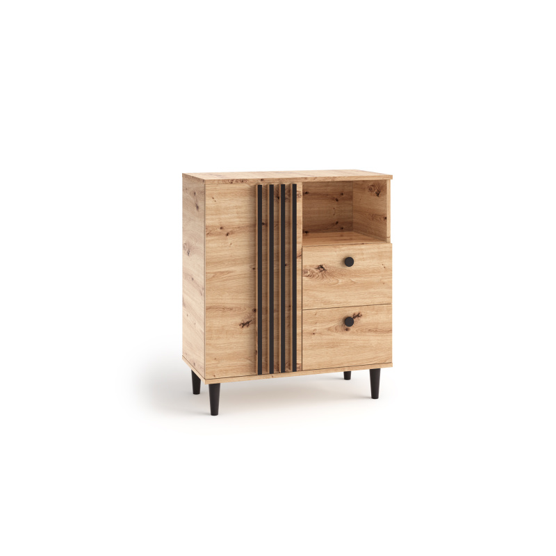 Nowoczesna Komoda 80 cm na Wysokich Nóżkach, STYL LOFT